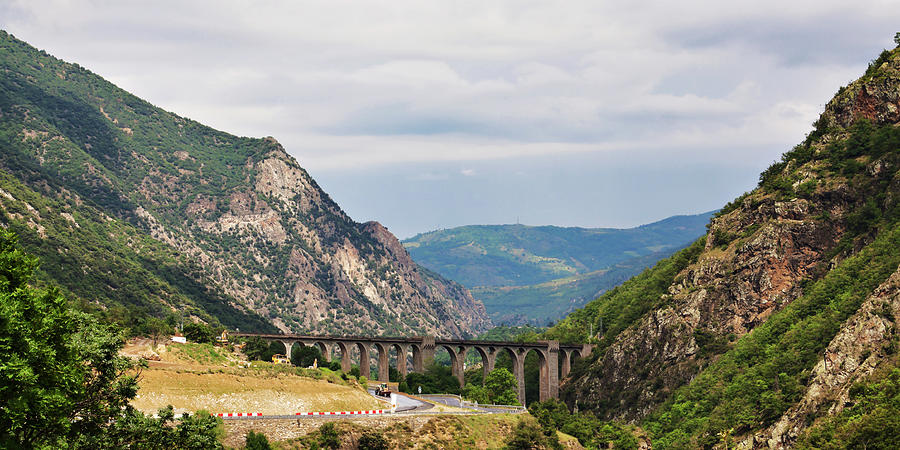 Pyrenees mountains viaduct Photograph by Tatiana Travelways