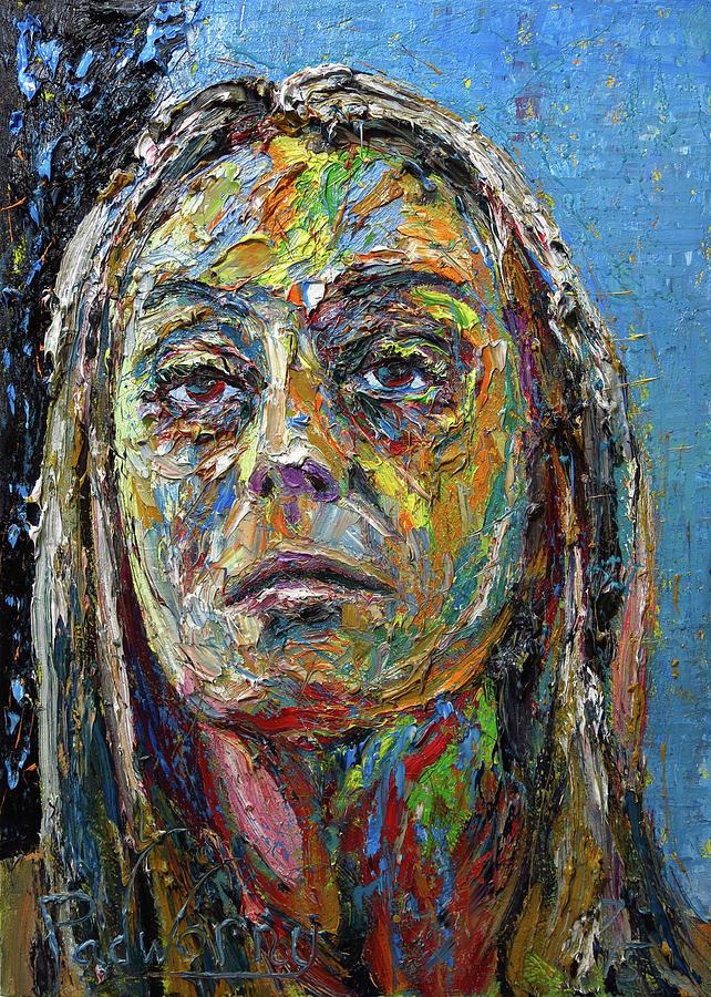 q565 Self Portrait Painting portrait in oil