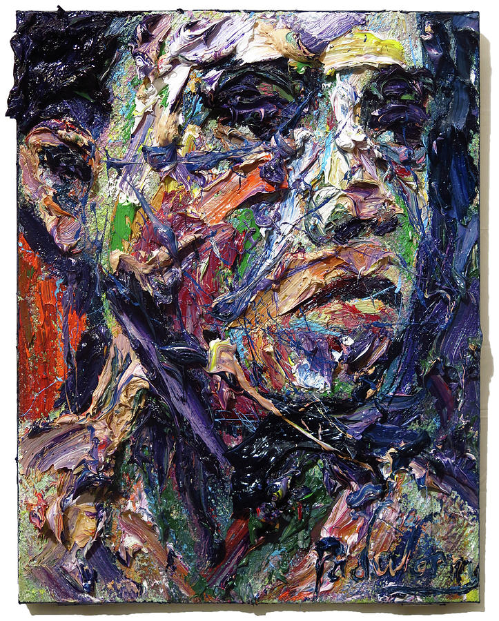 q580- Impressionist Portrait Painting of man on Canvas- Top Artist Hand ...