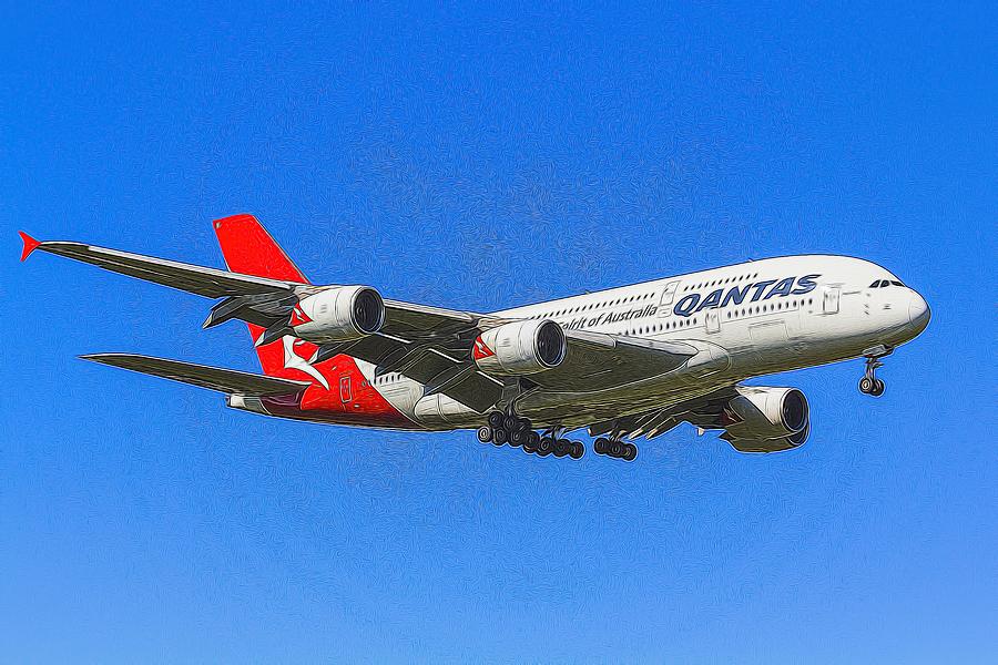 Qantas Airbus A380 Art              1 Photograph