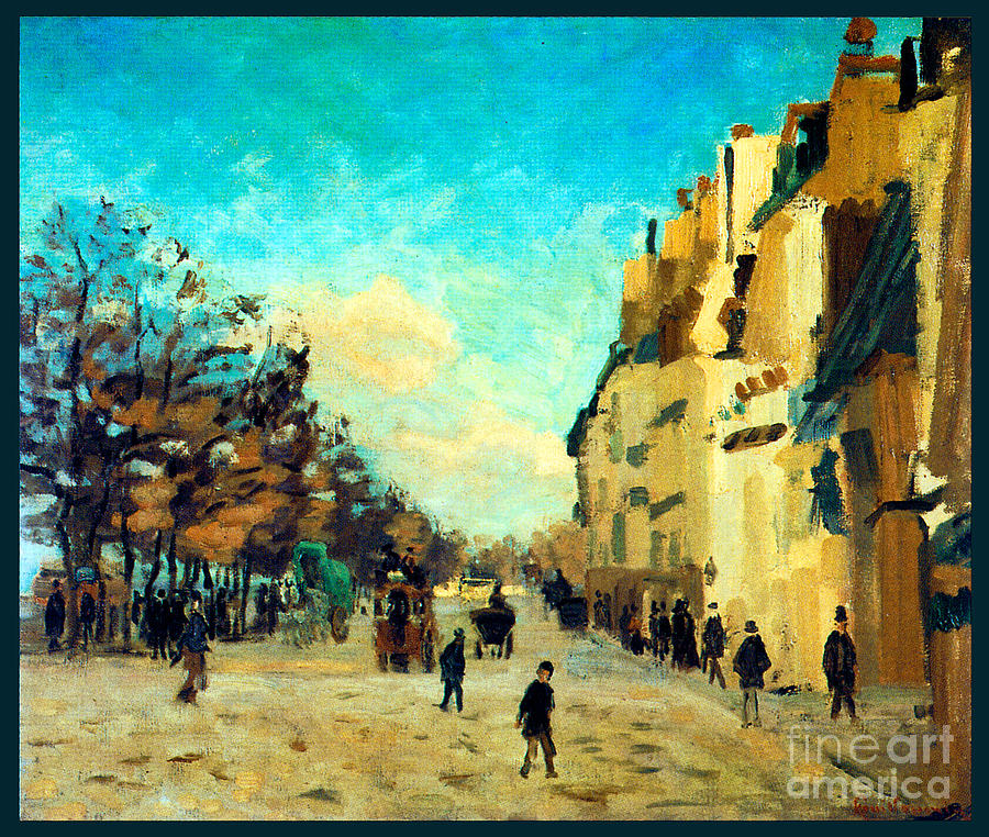 Quai De La Gare Snow 1875 Painting