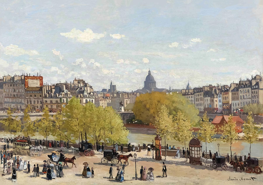 Quai Du Louvre By Claude Monet Painting