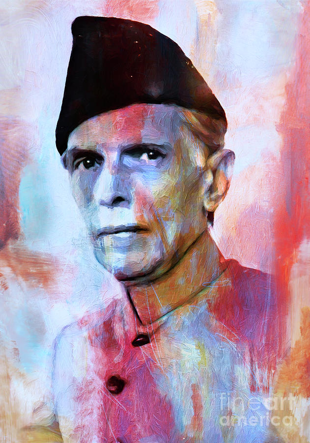 Quaid e Azam Muhammad Ali Jinnah 00811 Painting by Gull G