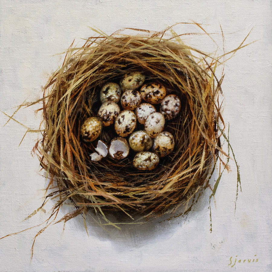 Egg Painting - Quail Eggs by Susan N Jarvis