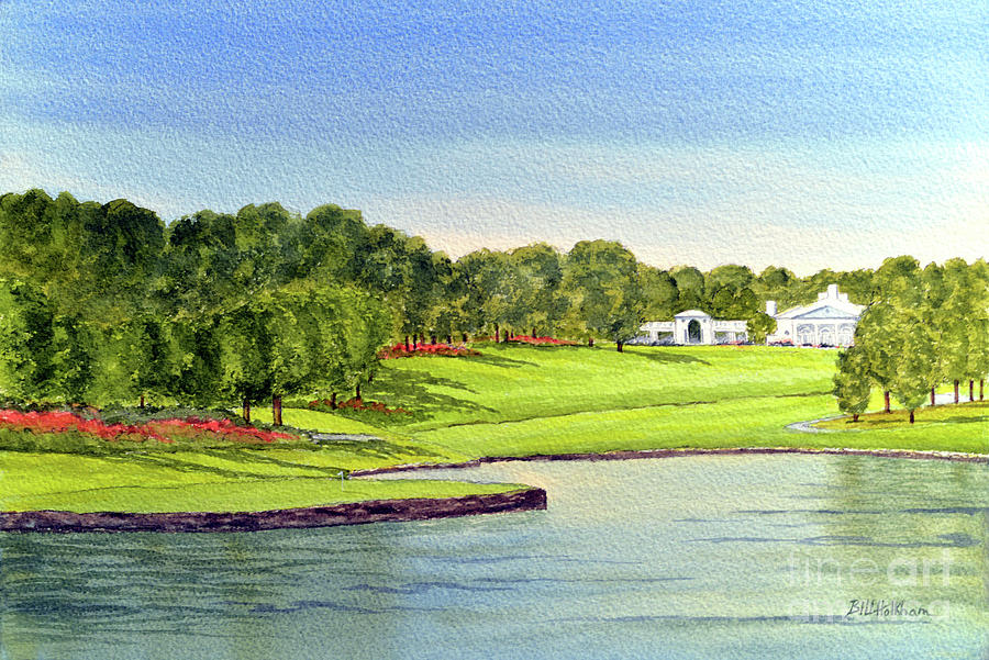 Quail Hollow Golf Course North Carolina Painting by Bill Holkham