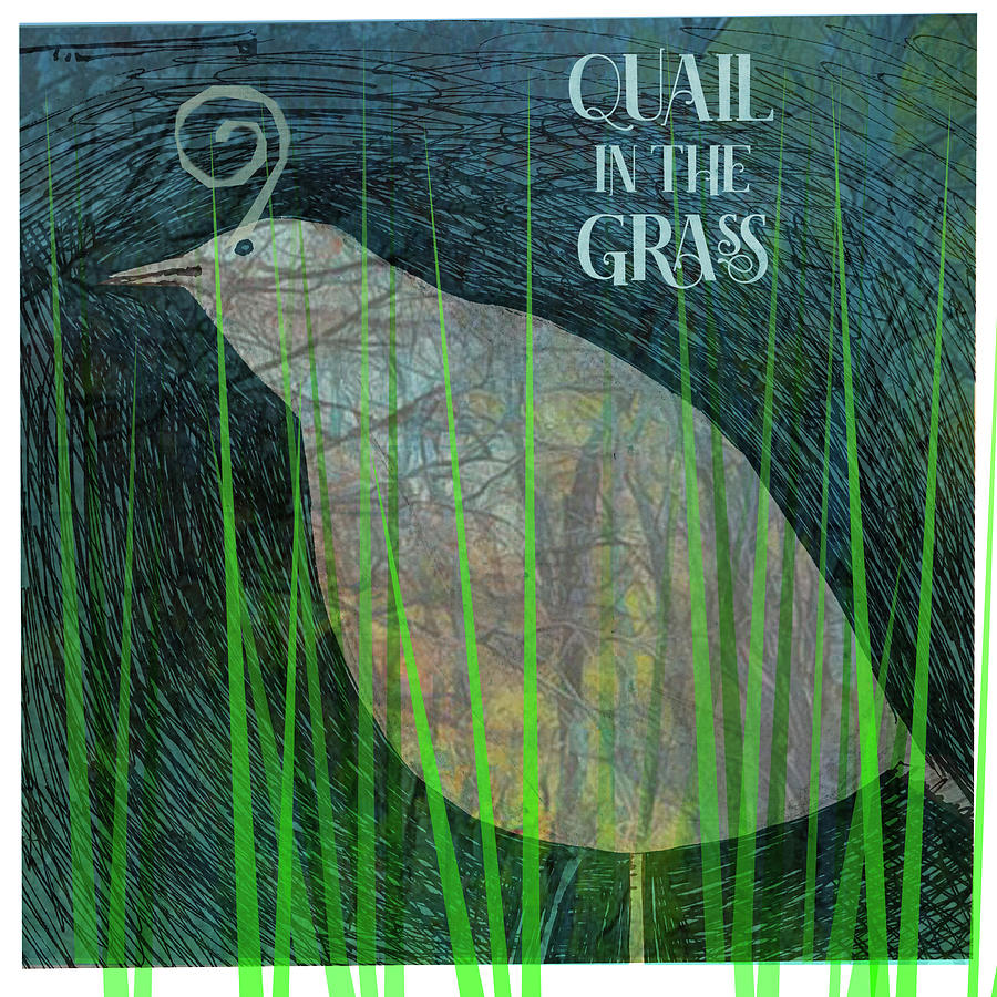 Quail In The Grass Painting by Tim Nyberg