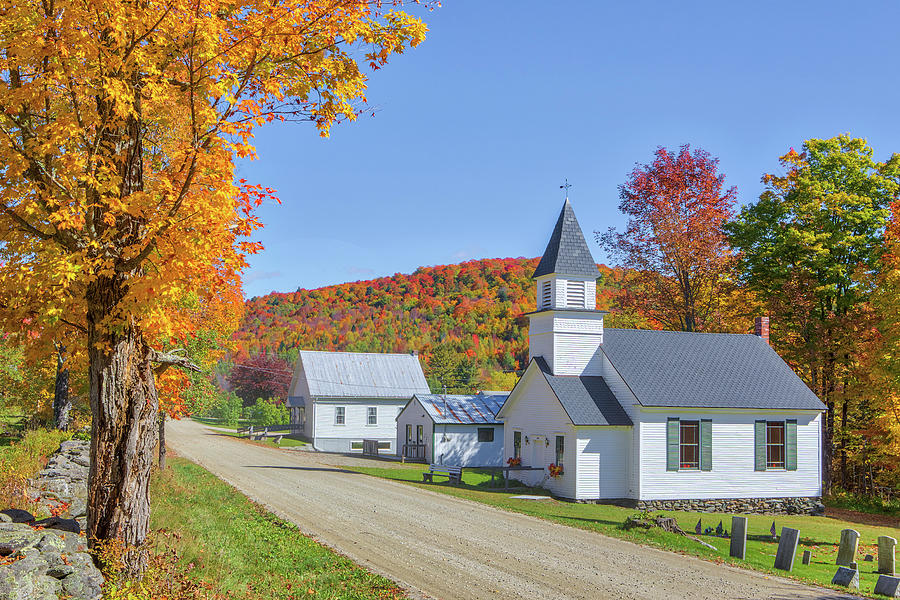Quaint New England Village Of Granby In Vermont Photograph