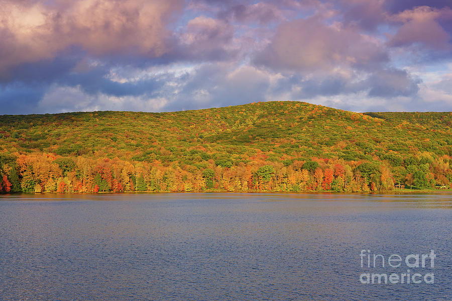 Quaker Lake Autumn Photograph by Rachel Cohen