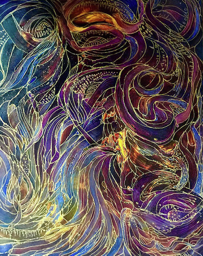 Quantum Consciousness 2 Painting by Rae Chichilnitsky