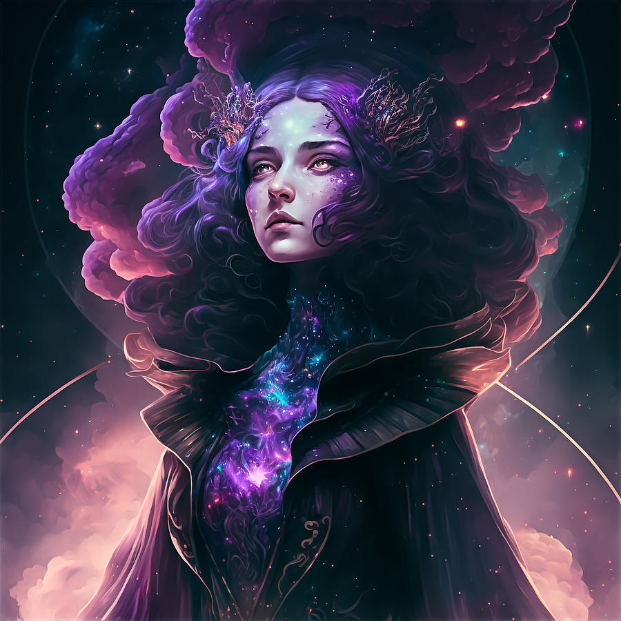 Quantum Galaxy Witch Digital Art by Yoogi - Fine Art America