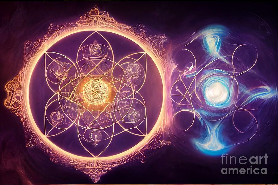 Quantum healing rhythmic synergy ethereal energy Digital Art by