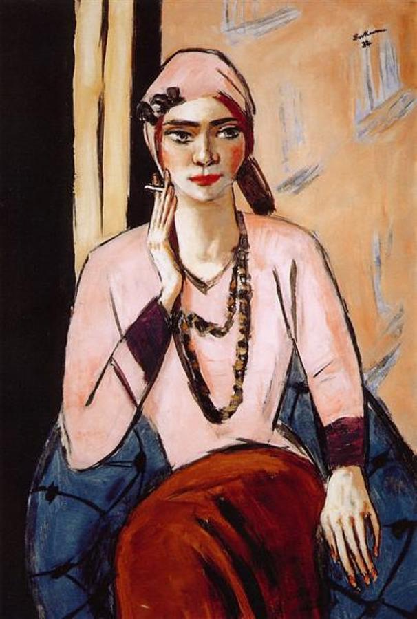 Quappi in Pink Photograph by Max Beckmann