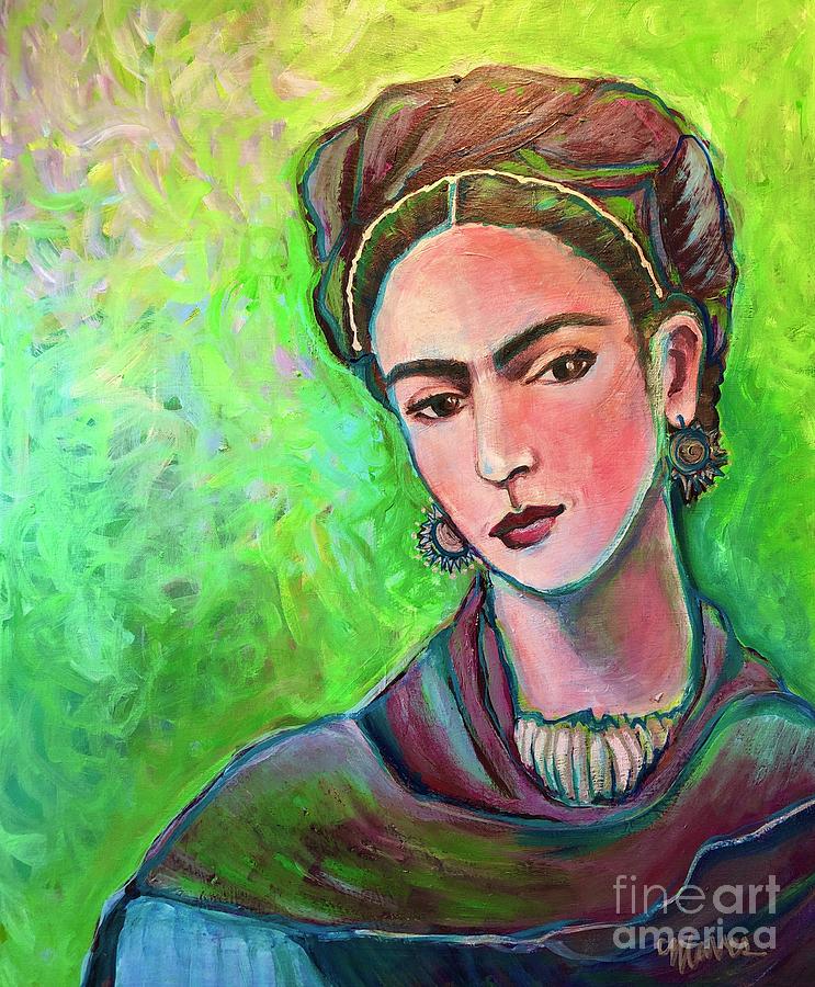 Quarantine Frida Painting by Laurie Maves ART