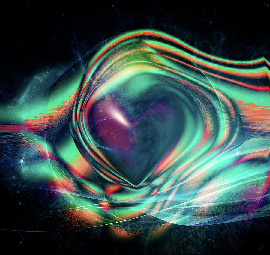 Quarantine Heart Digital Art by Linda Sannuti