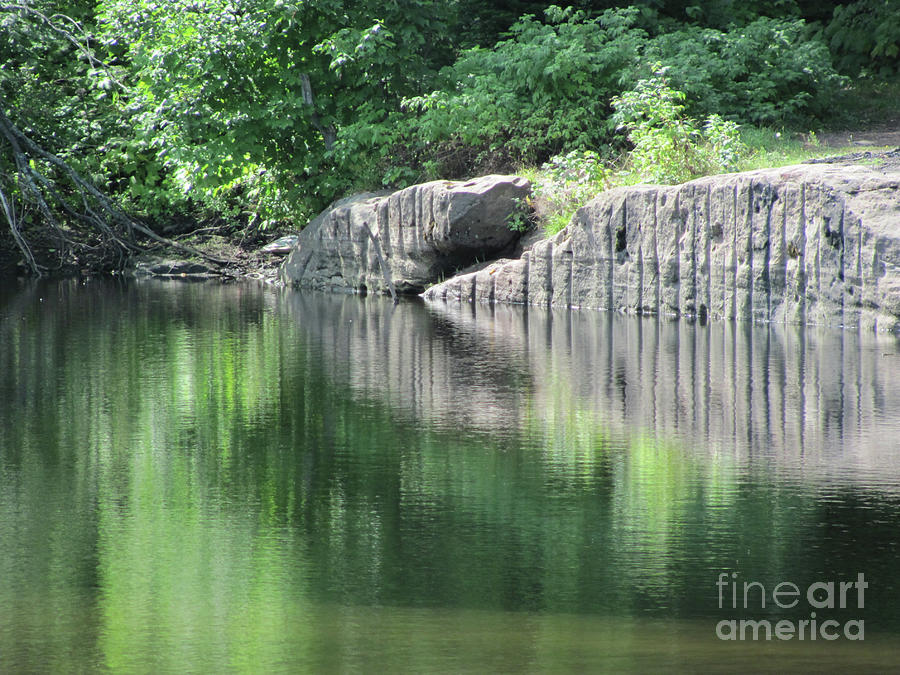 Summer Photograph - Quarry Reflect by Ida K