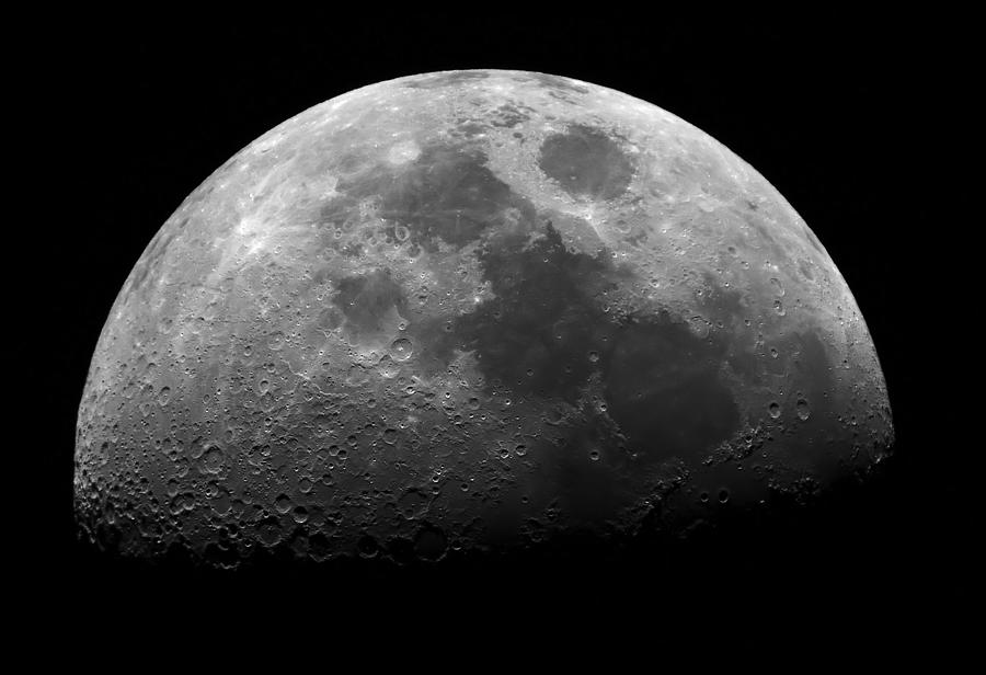 Quarter Moon Photograph by Plefevre