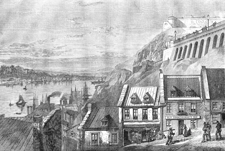 Quebec, Canada, 1860 Drawing by Granger