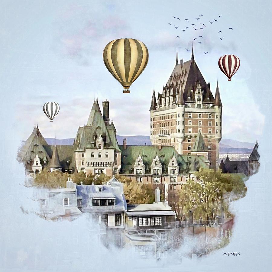 Quebec City Skyline Digital Art by Marlene Phipps Fine Art America