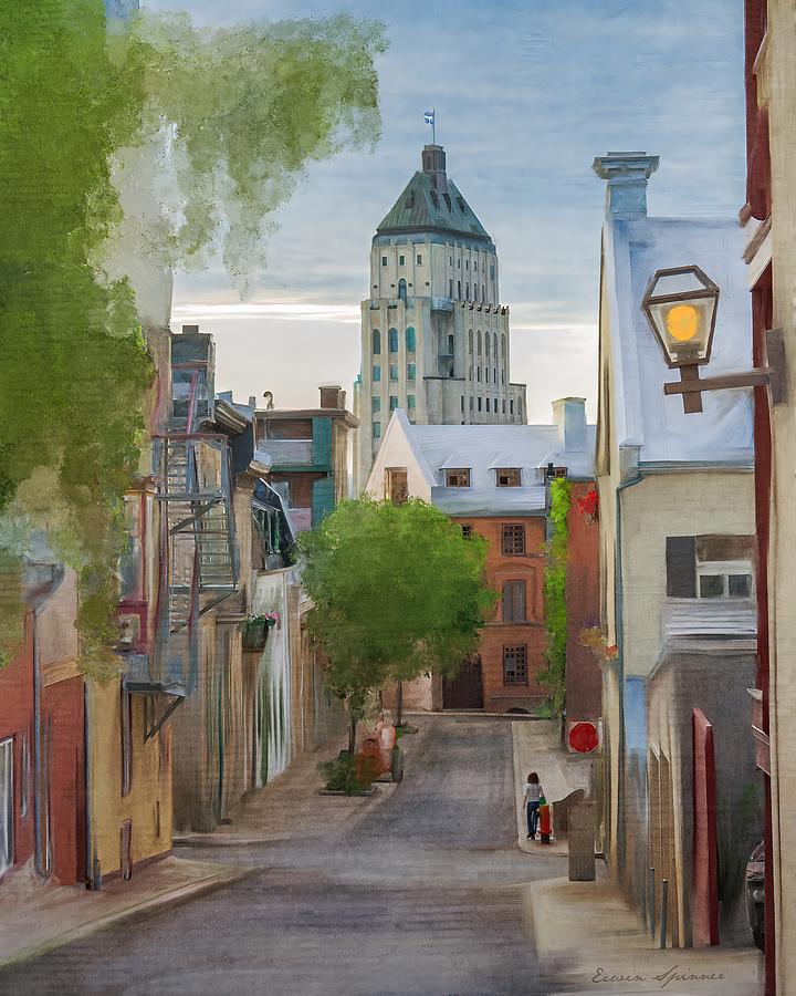 Quebec City Walk Digital Art by Erwin Spinner - Fine Art America