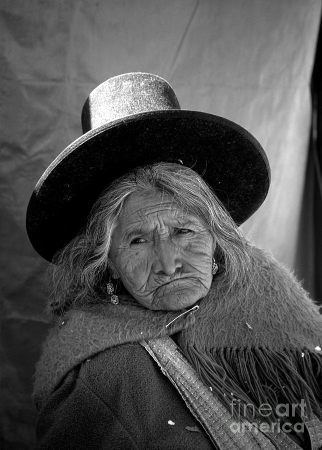 Quechua grandmother Bolivia Photograph by James Brunker