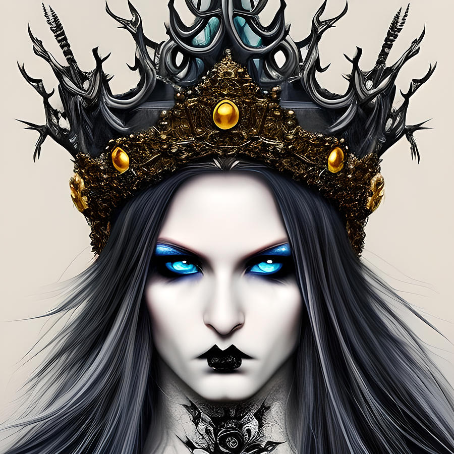 Queen Ameros Gothic Royalty of Mythical Origins Digital Art by Bella ...