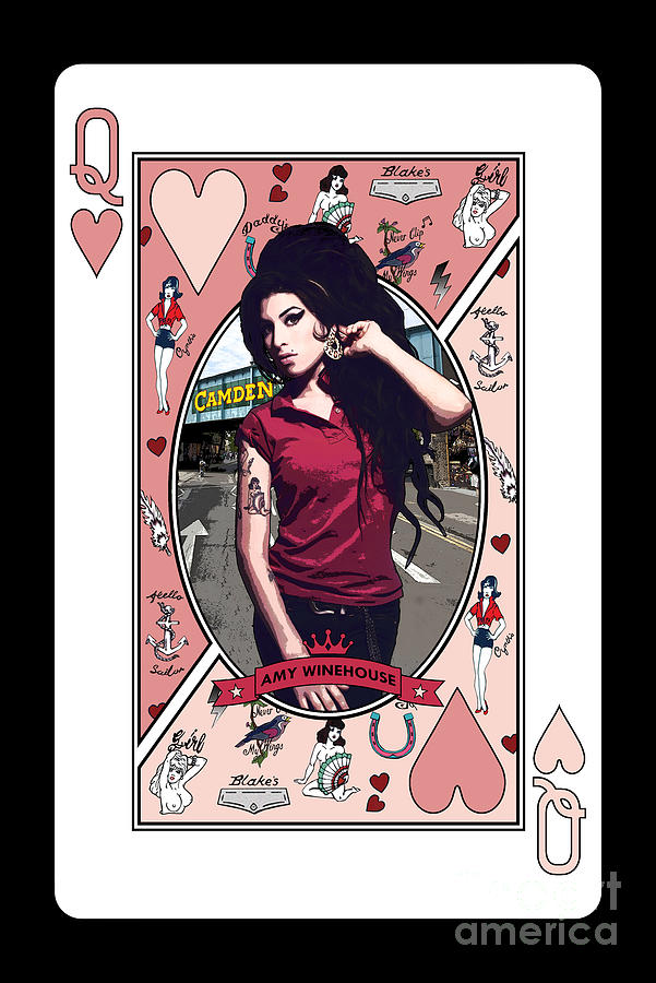 Amy Winehouse Digital Art - Queen Amy Winehouse by Bo Kev