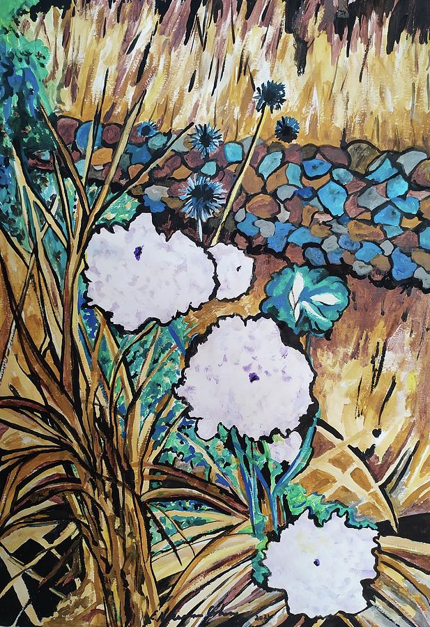 Queen Annes Lace in a Field Painting by Esther Newman-Cohen