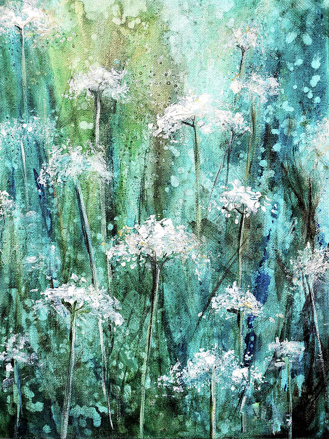 Queen Annes Lace Painting by Zan Savage