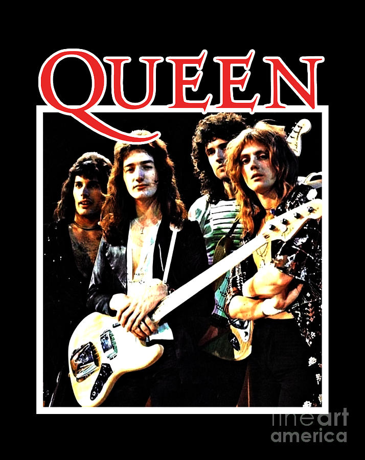 Queen Band 90s Digital Art by Brian D Batten - Fine Art America