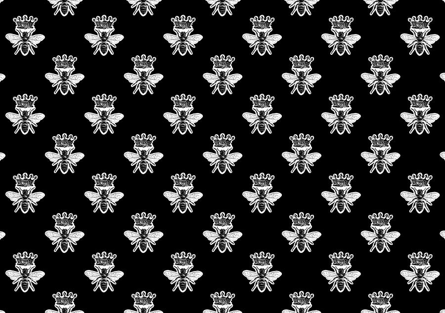 Queen Bee Pattern Digital Art by Eclectic at Heart