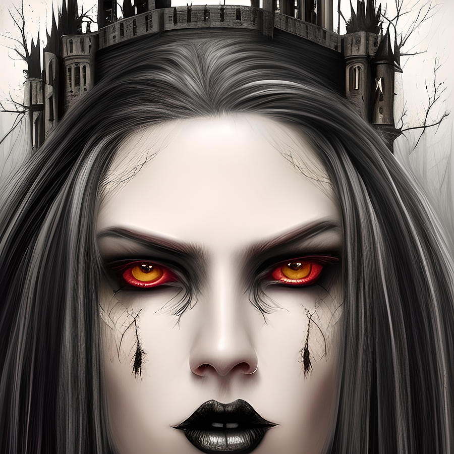 Queen Bianca Gothic Royalty Of Mythical Origins Digital Art By Bella 