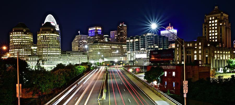 Queen City Nightscape Panorama Photograph