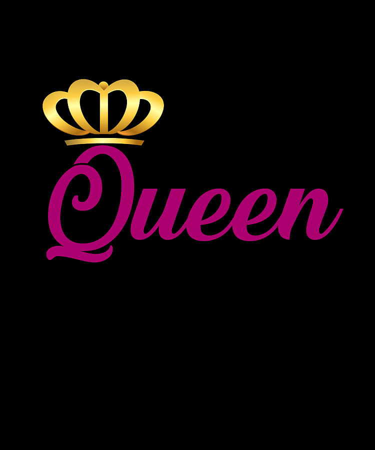 Queen Crown For Her Matching Couple Digital Art by Steven Zimmer - Fine ...