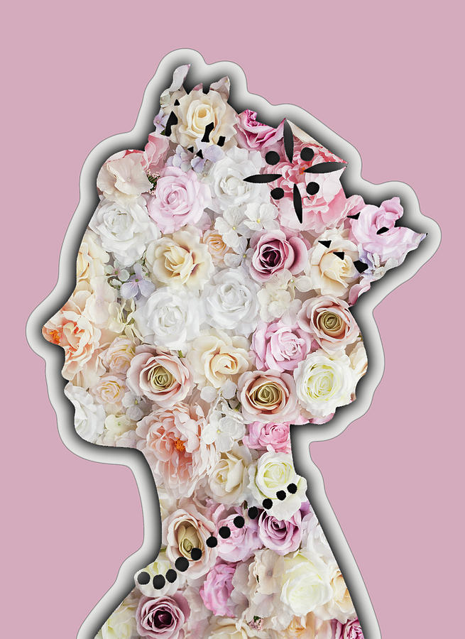 Queen Elizabeth Flowers Floral Pyrography by Tony Rubino