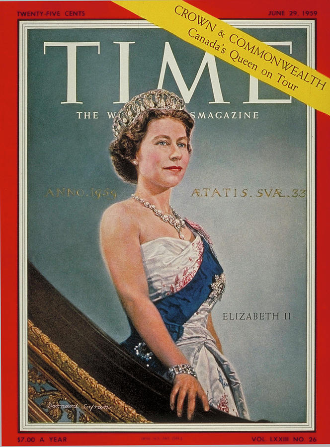Queen Elizabeth II, 1959 Photograph by Bernard Safran