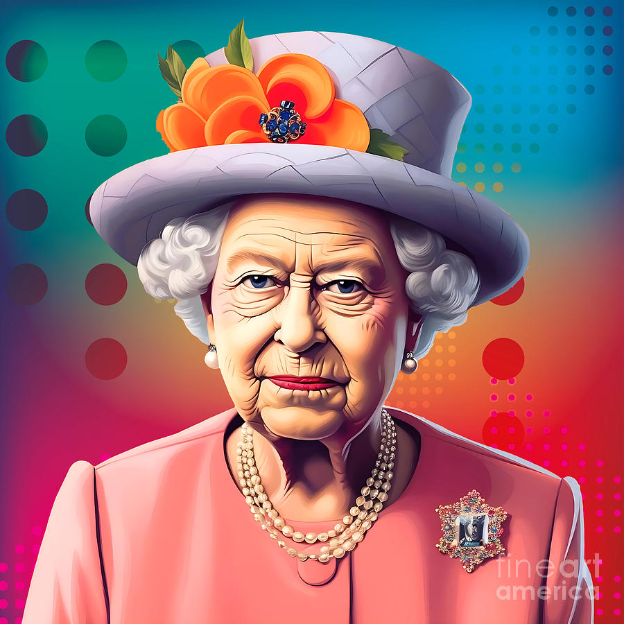 Queen Elizabeth II 3 Digital Art by Mark Ashkenazi - Fine Art America