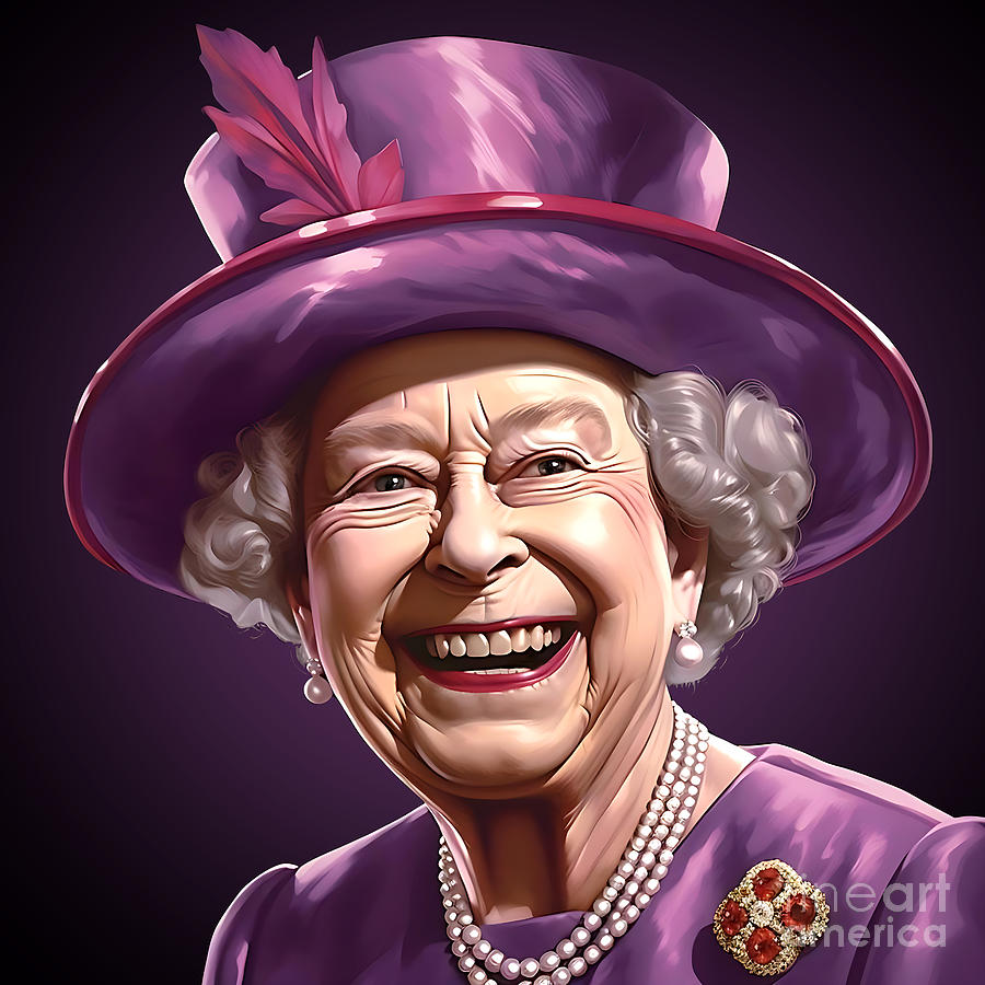 Queen Elizabeth II 4 Painting by Mark Ashkenazi - Fine Art America