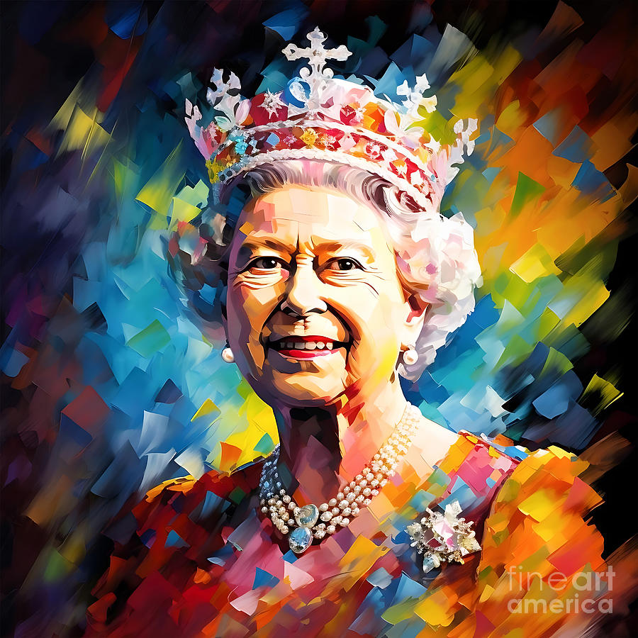 Queen Elizabeth Ii Painting - Queen Elizabeth II Painting  by Mark Ashkenazi
