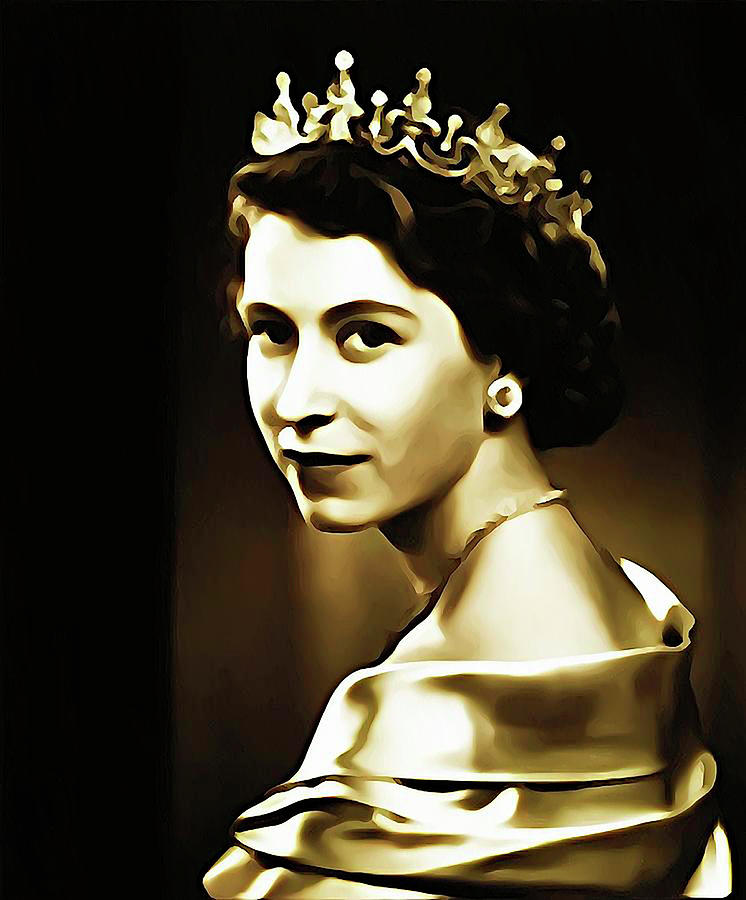 Queen Elizabeth II Digital Art by Plannen Makers - Pixels