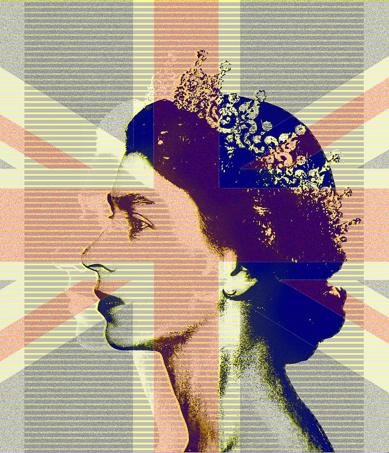 Queen Elizabeth II Digital Art by Pop Art World | Fine Art America