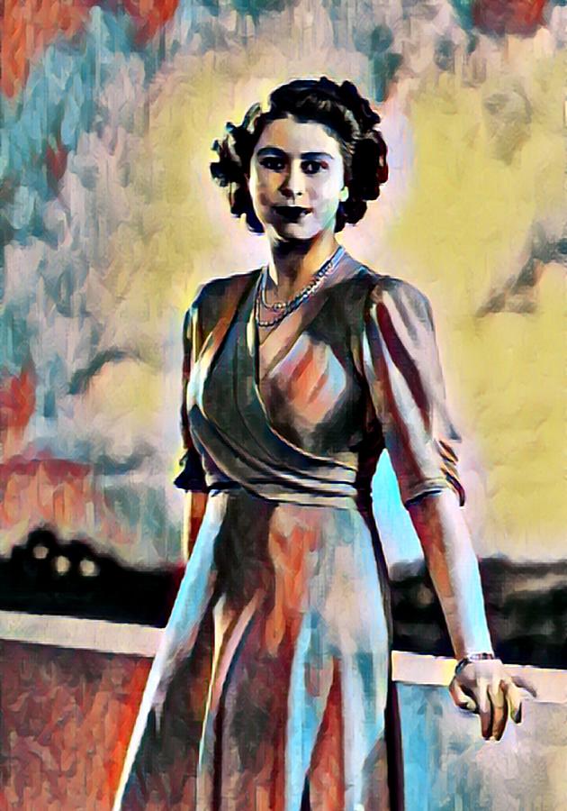 Queen Elizabeth II Painting by Tony Rubino