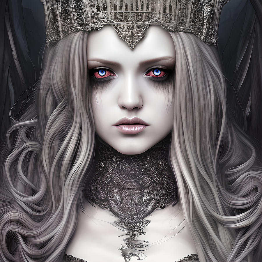 Queen Emmeline Gothic Royalty of Mythical Origins Digital Art by Bella ...