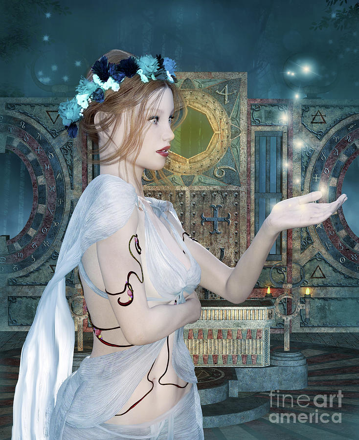 Queen Fairy By The Magic Gate Digital Art