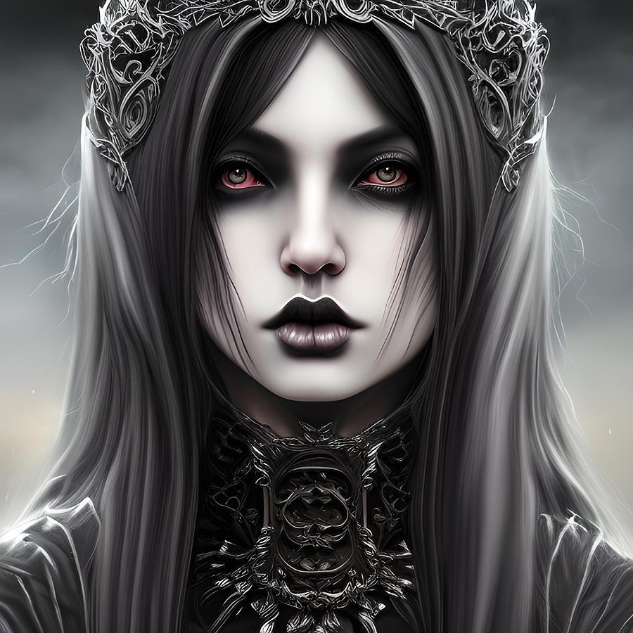 Queen Gina Gothic Royalty of Mythical Origins Digital Art by Bella ...