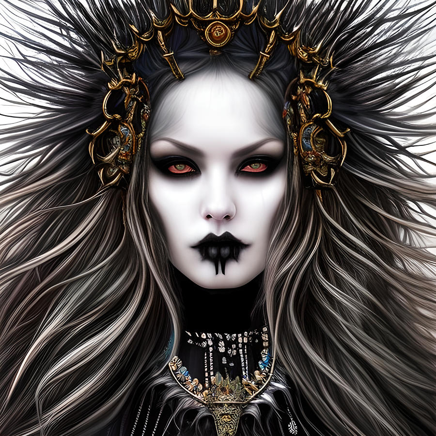 Queen Griselda Gothic Royalty of Mythical Origins Digital Art by Bella ...