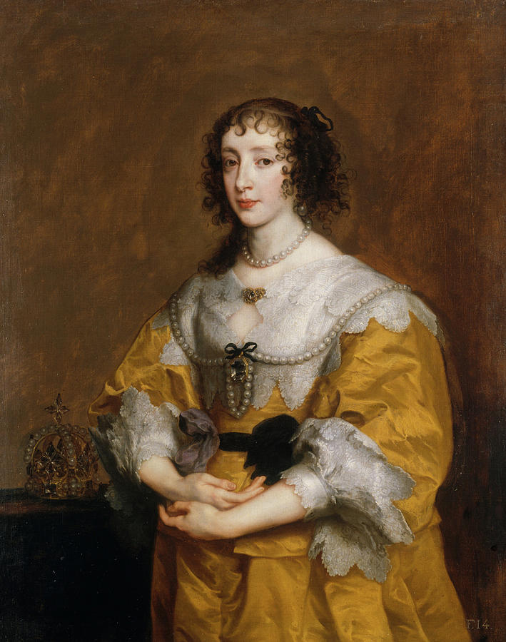 Anthony Van Dyck Painting - Queen Henrietta Maria by Anthony van Dyck