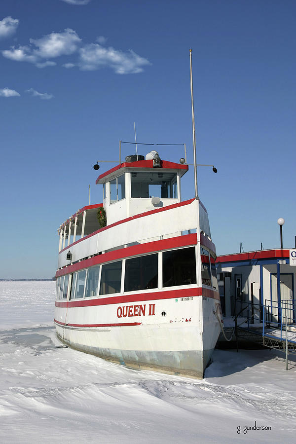 QUEEN II winter docked Photograph by Gary Gunderson