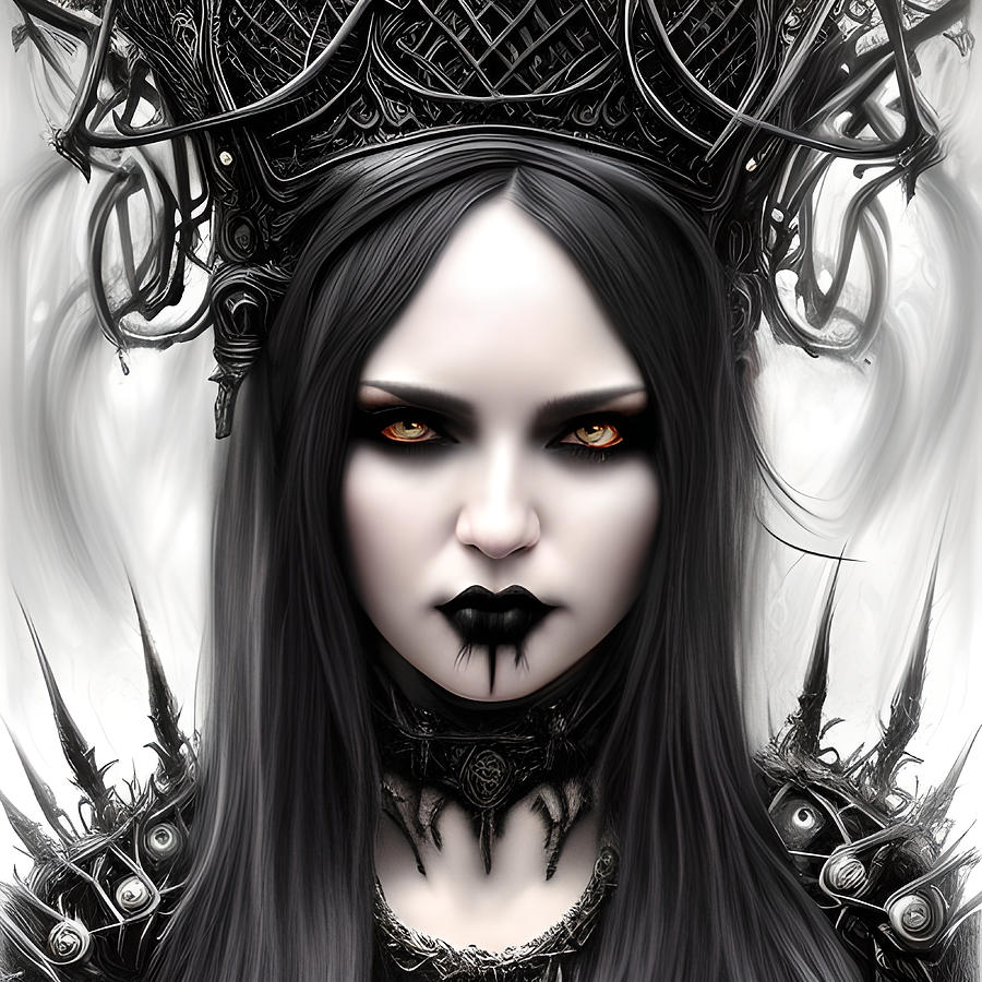 Queen Ingvar Gothic Royalty of Mythical Origins Digital Art by Bella ...