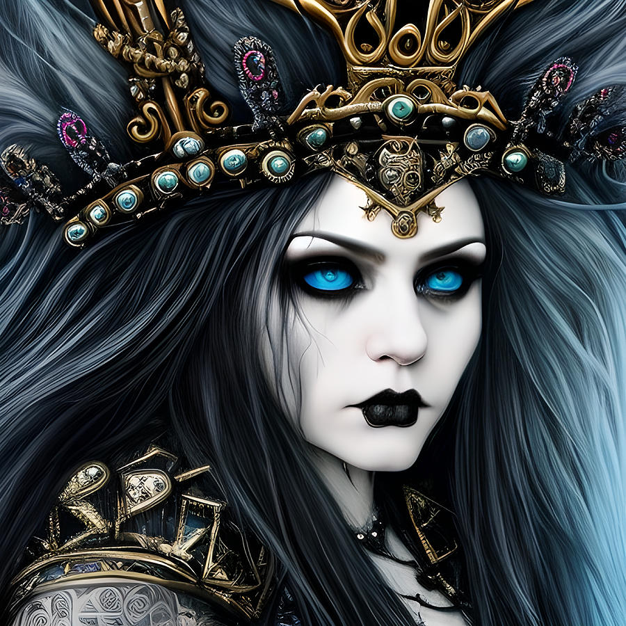 Queen Josie Gothic Royalty of Mythical Origins Digital Art by Bella ...