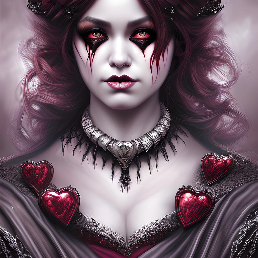 Queen Marietta Royal Highness And Queen Of Hearts Digital Art by Bella ...